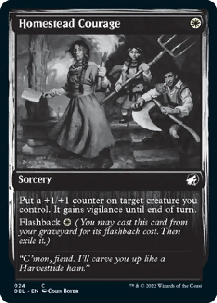 Homestead Courage [Innistrad: Double Feature] - MTG Single