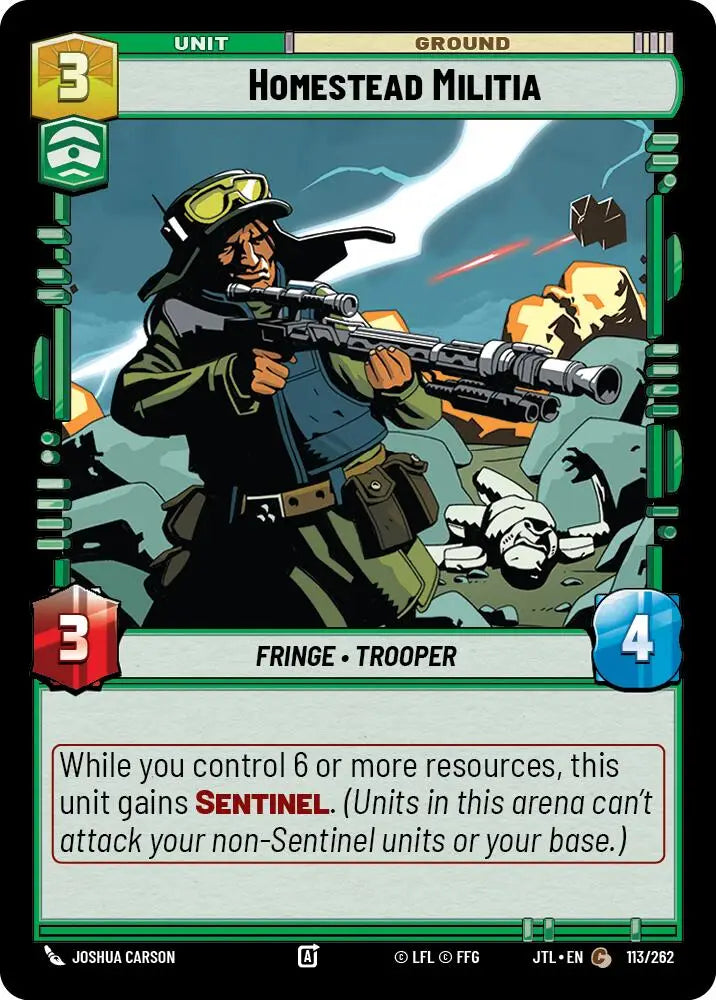Homestead Militia (113/262) [Jump to Lightspeed] - Star Wars: Unlimited Single