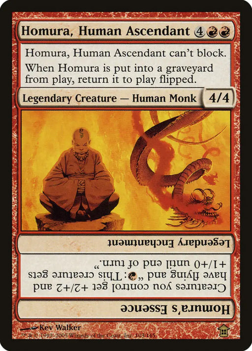Homura Human Ascendant // Homura’s Essence [Saviors of Kamigawa] - MTG Single