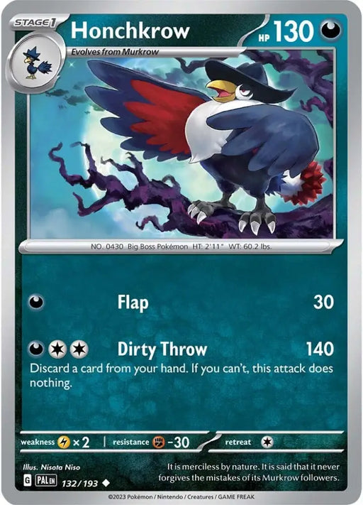 Honchkrow (132/193) [Scarlet & Violet: Paldea Evolved] - Pokemon Single