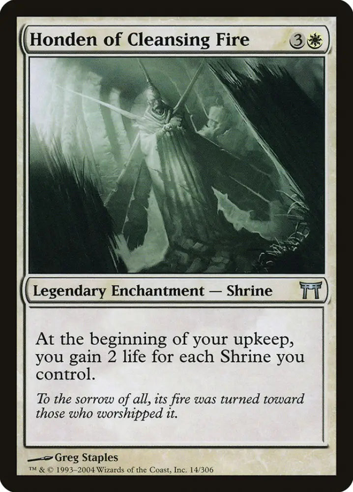 Honden of Cleansing Fire [Champions of Kamigawa] - MTG Single