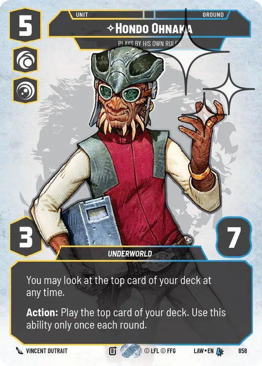 Hondo Ohnaka - Plays By His Own Rules (Prestige Foil) (858) [A Lawless Time]