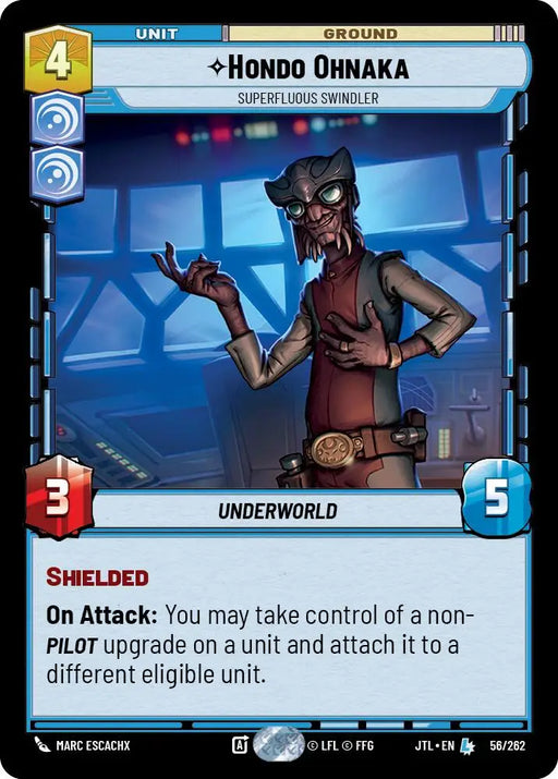 Hondo Ohnaka - Superfluous Swindler (056/262) [Jump to Lightspeed] - Star Wars: Unlimited Single