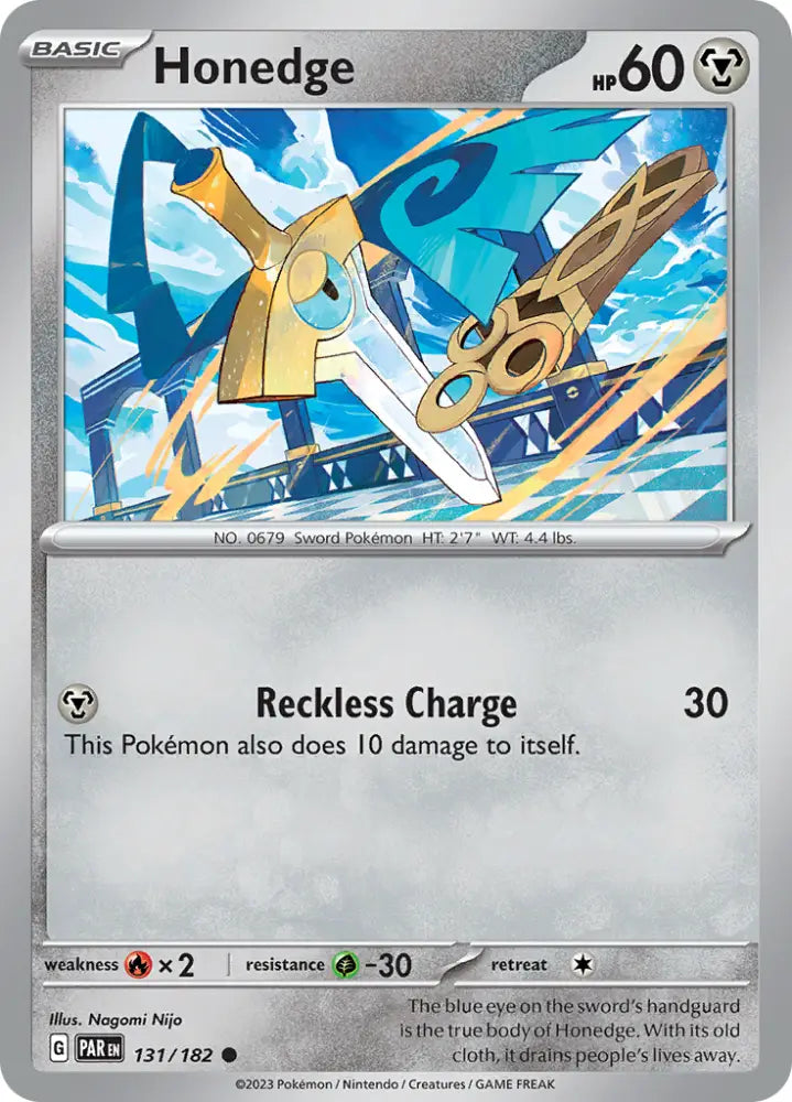Honedge (131/182) [Scarlet & Violet: Paradox Rift] - Pokemon Single