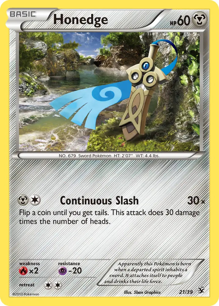 Honedge (21/39) [XY: Kalos Starter Set] - Pokemon Single