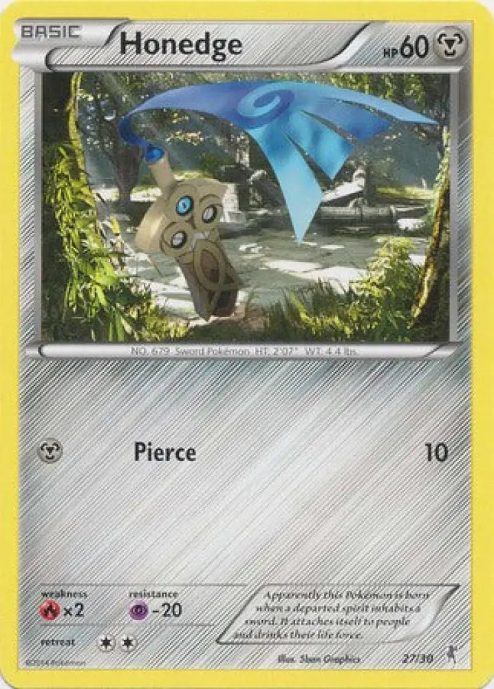 Honedge (27/30) [XY: Trainer Kit 1 - Bisharp] - Pokemon Single