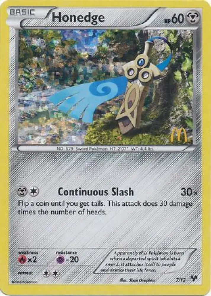 Honedge (7/12) [McDonald’s Promos: 2014 Collection] - Pokemon Single