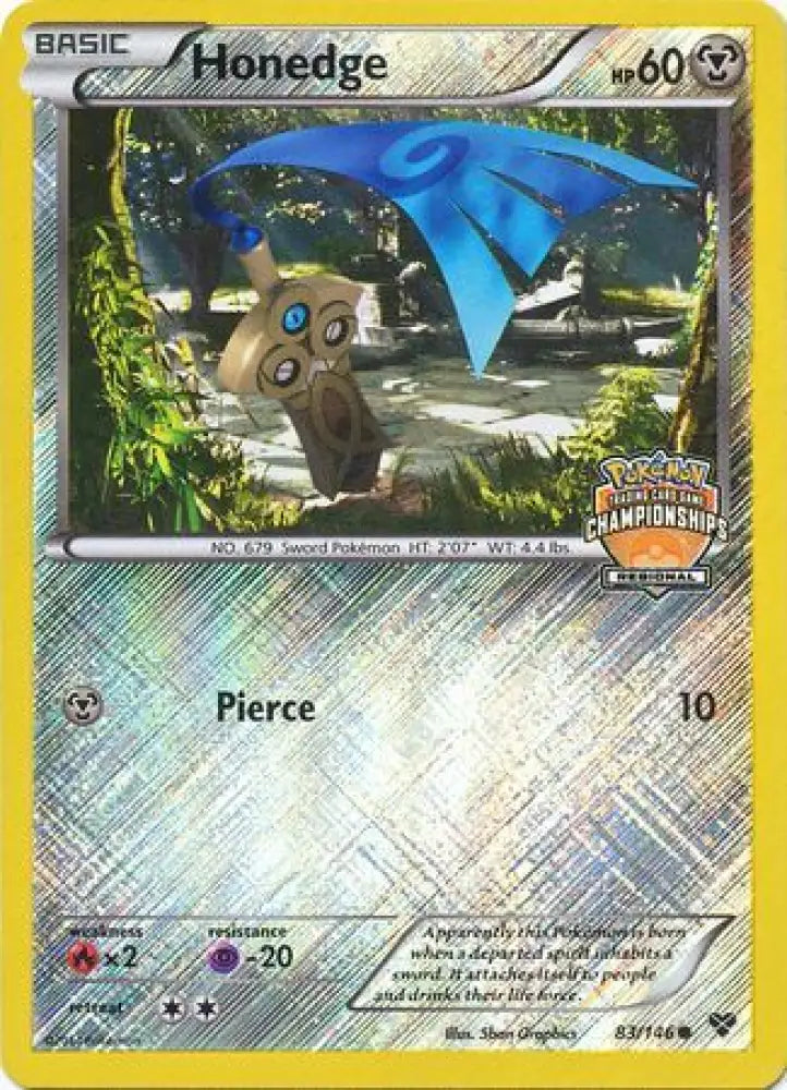 Honedge (83/146) (Regional Championship Promo) [XY: Base Set] - Pokemon Single