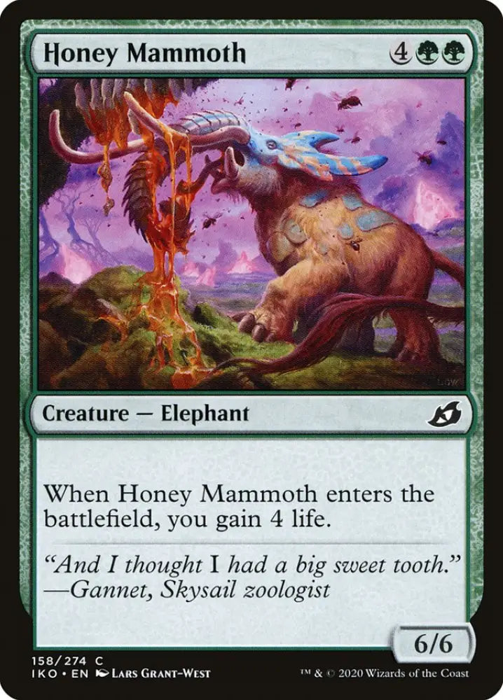 Honey Mammoth [Ikoria: Lair of Behemoths] - MTG Single