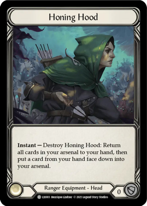 Honing Hood [Tales of Aria Blitz Deck] 1st Edition Normal - Flesh And Blood Single