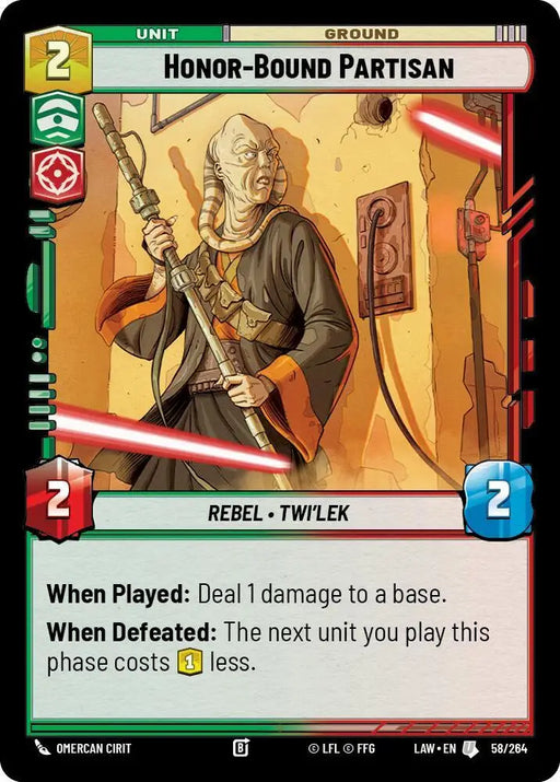 Honor-Bound Partisan (58/264) [A Lawless Time]