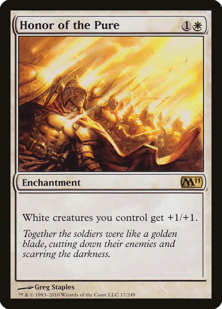 Honor of the Pure [Magic 2011] - MTG Single