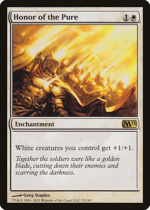 Honor of the Pure [Magic 2012] - MTG Single