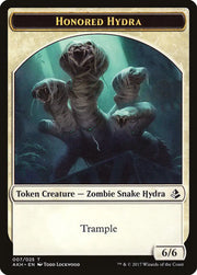 Honored Hydra // Warrior Double-Sided Token [Amonkhet Tokens] - MTG Single