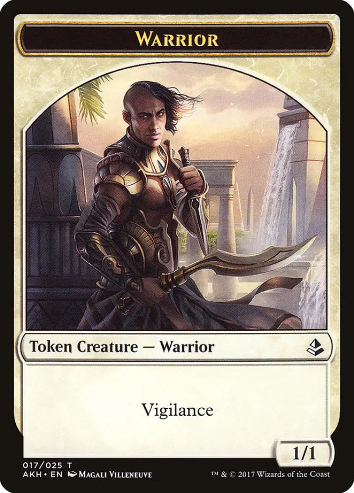Honored Hydra // Warrior Double-Sided Token [Amonkhet Tokens] - MTG Single