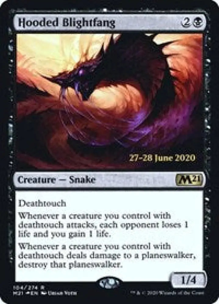 Hooded Blightfang (104) [Prerelease Cards]