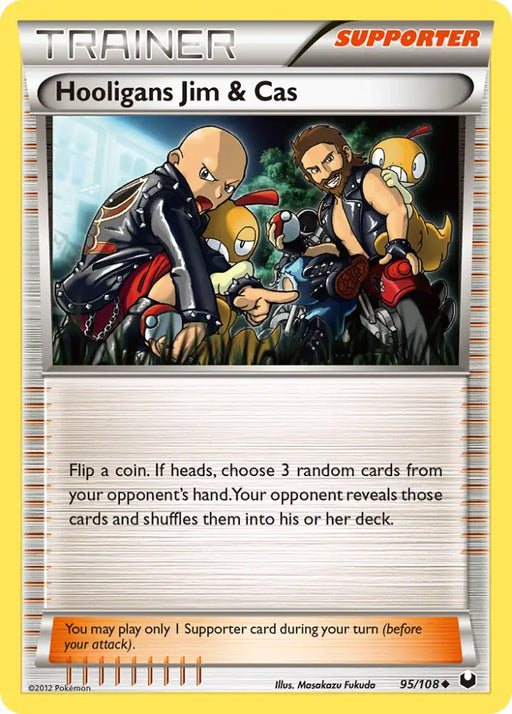 Hooligans Jim & Cas (95/108) [Black & White: Dark Explorers] - Pokemon Single