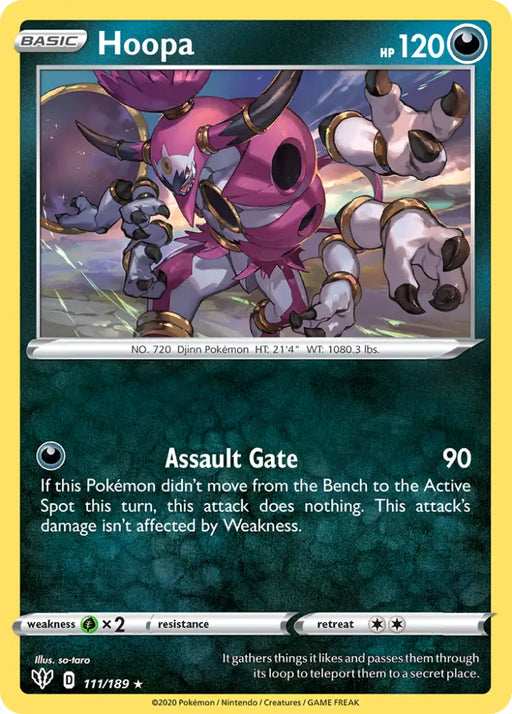 Hoopa (111/189) [Sword & Shield: Darkness Ablaze] - Pokemon Single