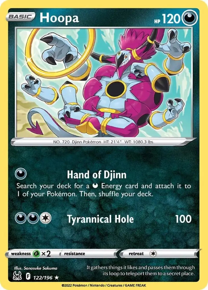 Hoopa (122/196) [Sword & Shield: Lost Origin] - Pokemon Single