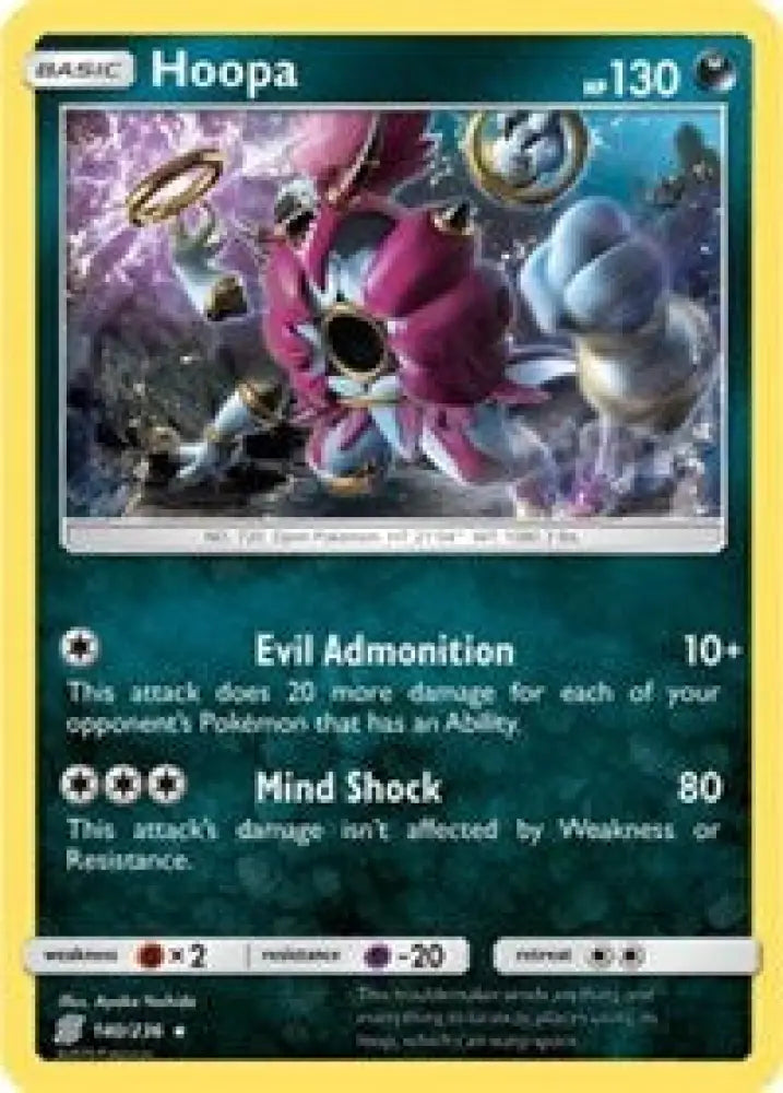 Hoopa (140/236) (Theme Deck Exclusive) [Sun & Moon: Unified Minds] - Pokemon Single