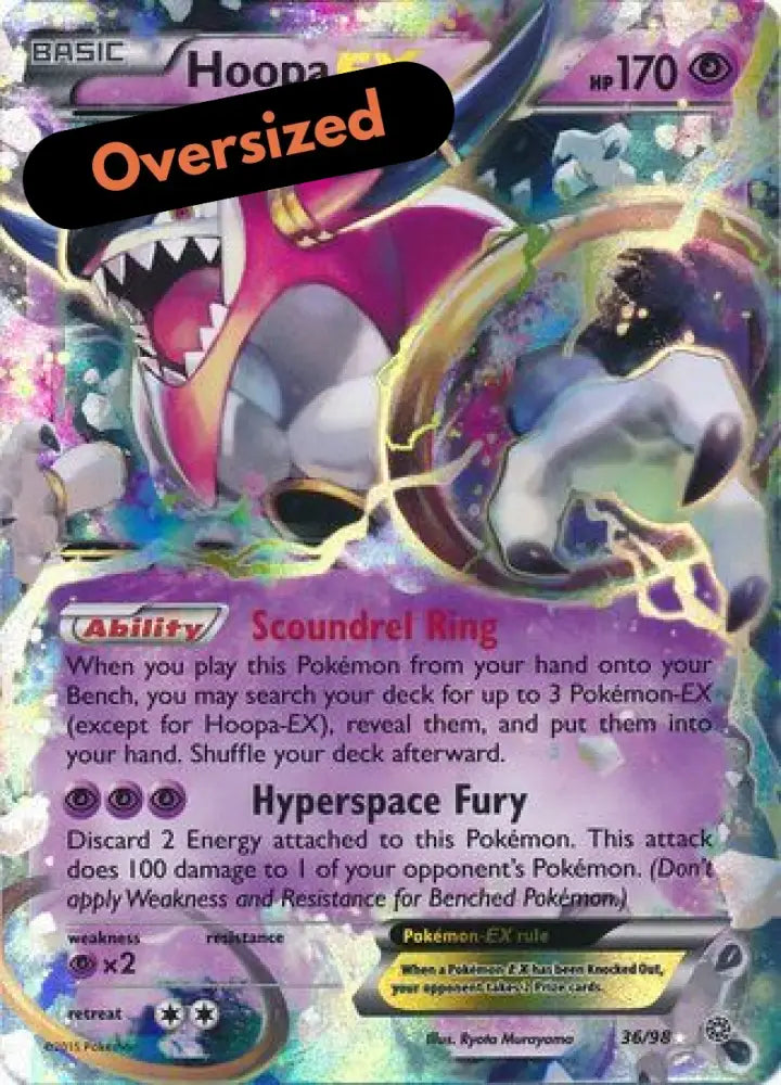 Hoopa EX (36/98) (Jumbo Card) [XY: Ancient Origins] - Pokemon Single