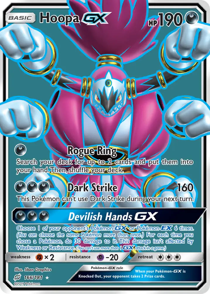 Hoopa GX (166/181) [Sun & Moon: Team Up] - Pokemon Single