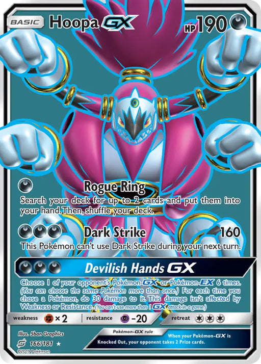 Hoopa GX (166/181) [Sun & Moon: Team Up] - Pokemon Single
