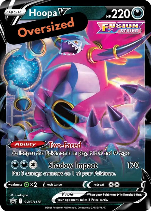Hoopa V (SWSH176) (Jumbo Card) [Sword & Shield: Black Star Promos] - Pokemon Single