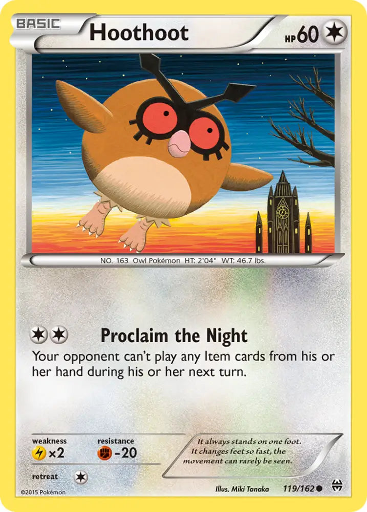 Hoothoot (119/162) [XY: BREAKthrough] - Pokemon Single