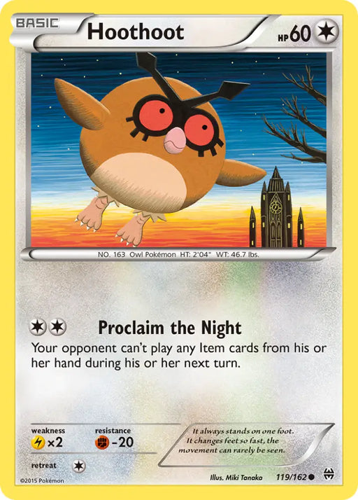 Hoothoot (119/162) [XY: BREAKthrough] - Pokemon Single