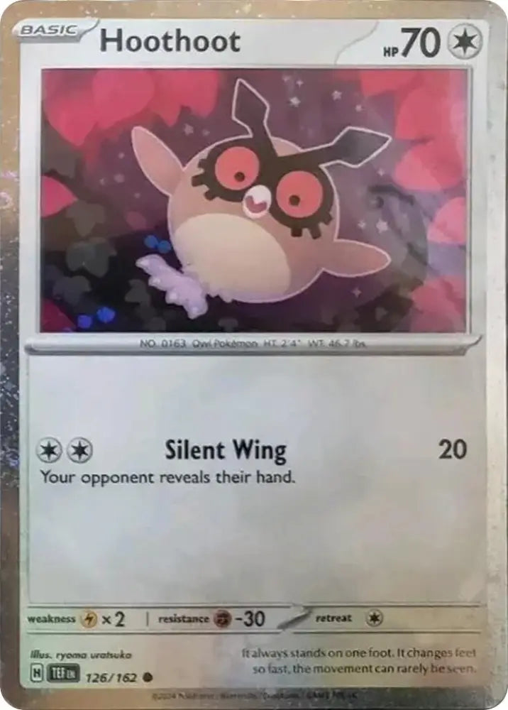 Hoothoot (126/162) (Cosmos Holo) [Scarlet & Violet: Black Star Promos] - Pokemon Single