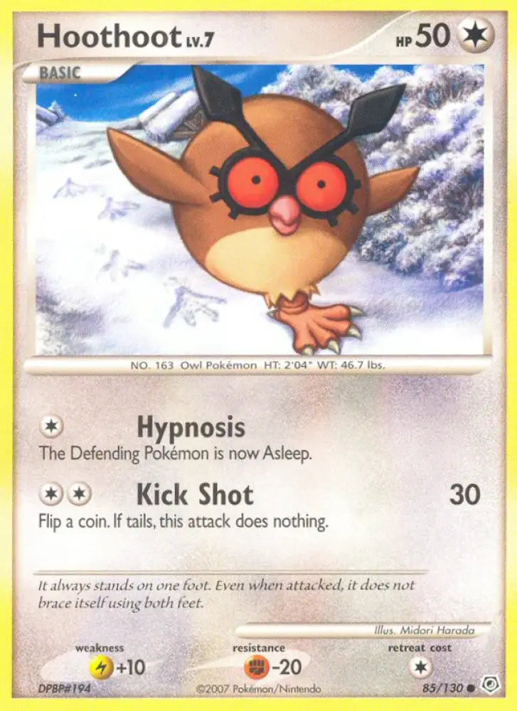 Hoothoot (85/130) [Diamond & Pearl: Base Set] - Pokemon Single