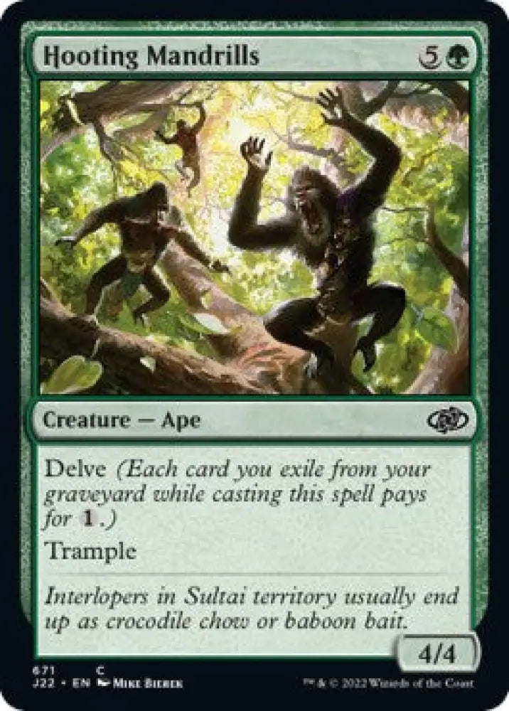 Hooting Mandrills [Jumpstart 2022] - MTG Single
