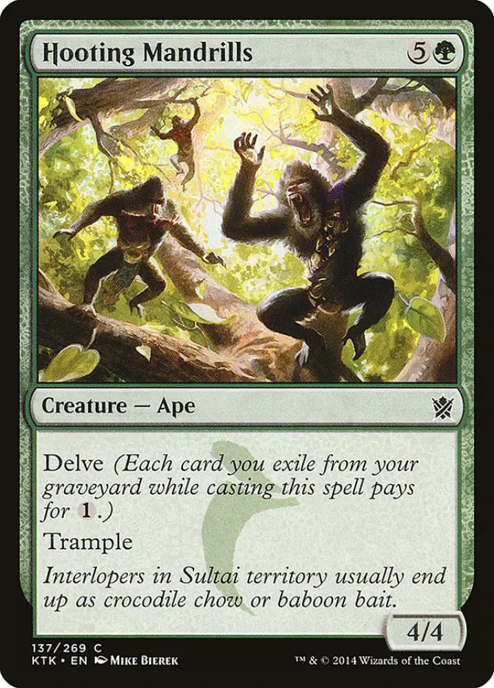 Hooting Mandrills [Khans of Tarkir] - MTG Single