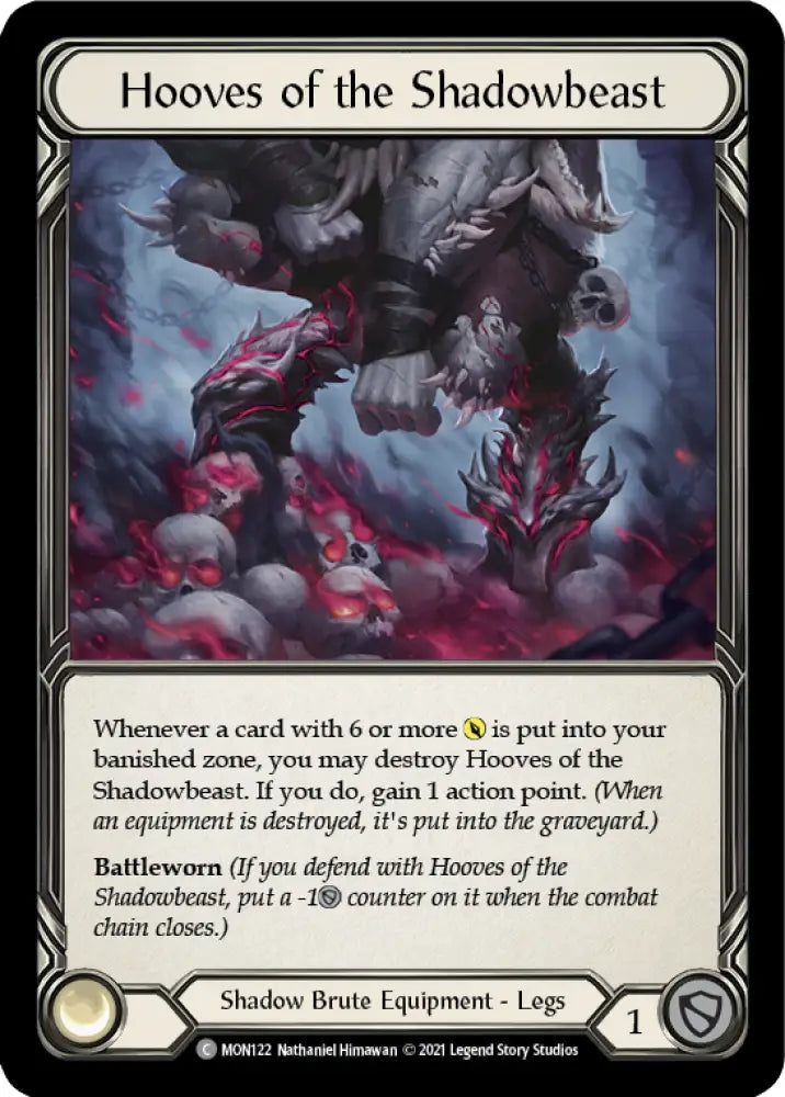 Hooves of the Shadowbeast [Monarch 1st Edition] 1st Edition Normal - Flesh And Blood Single