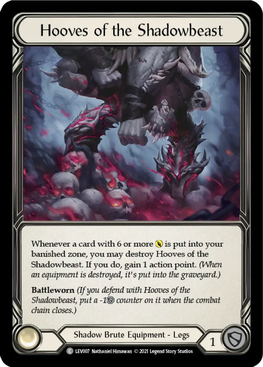 Hooves of the Shadowbeast [Monarch Blitz Deck] - Flesh And Blood Single