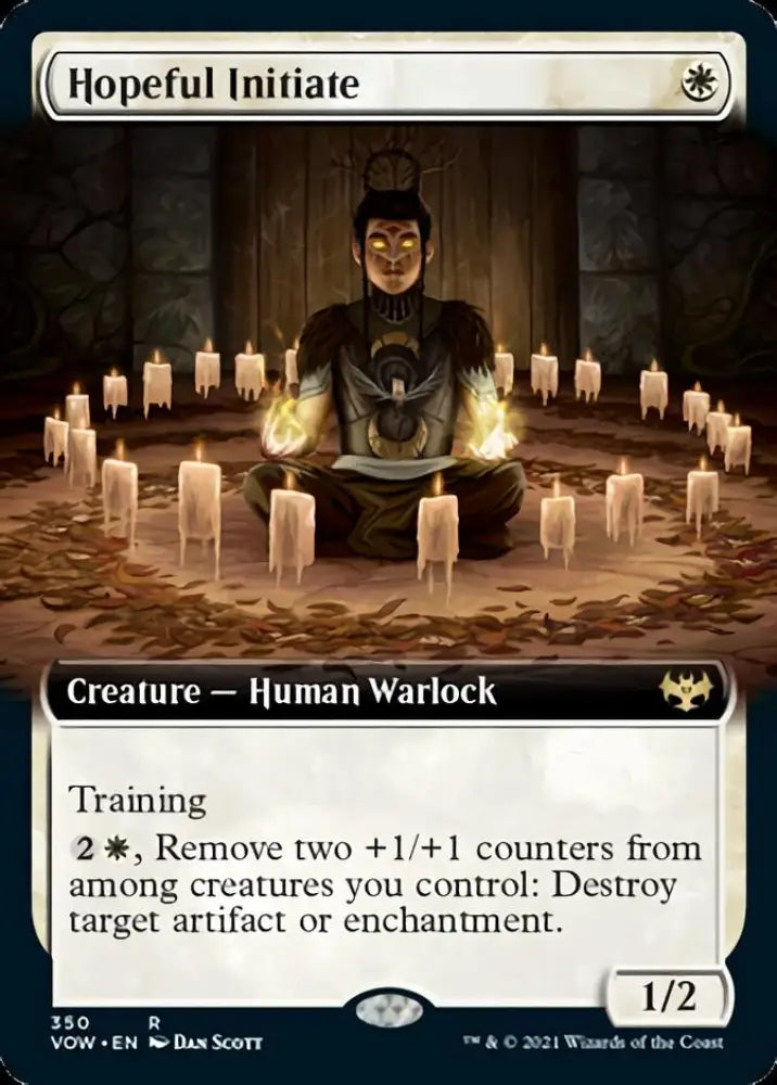 Hopeful Initiate (Extended Art) [Innistrad: Crimson Vow] - MTG Single