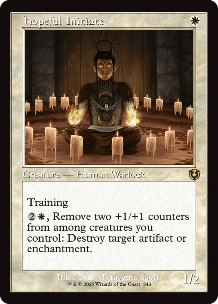Hopeful Initiate (Retro Frame) [Innistrad Remastered] - MTG Single