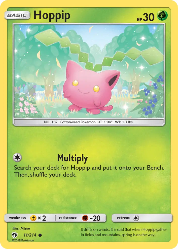 Hoppip (11/214) [Sun & Moon: Lost Thunder] - Pokemon Single