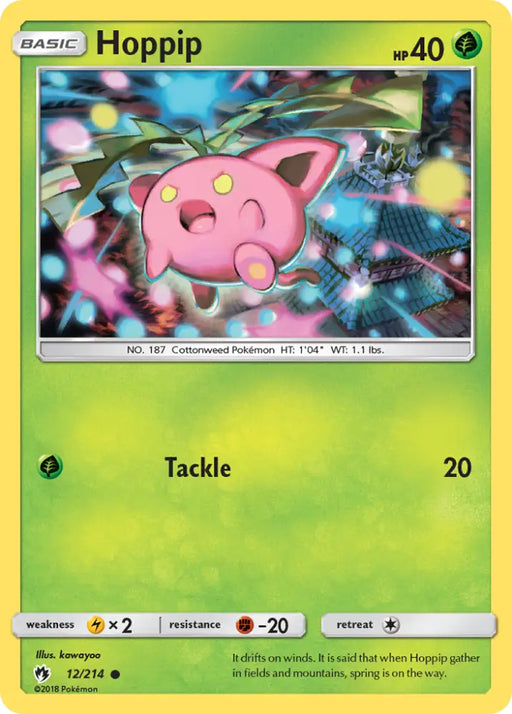 Hoppip (12/214) [Sun & Moon: Lost Thunder] - Pokemon Single
