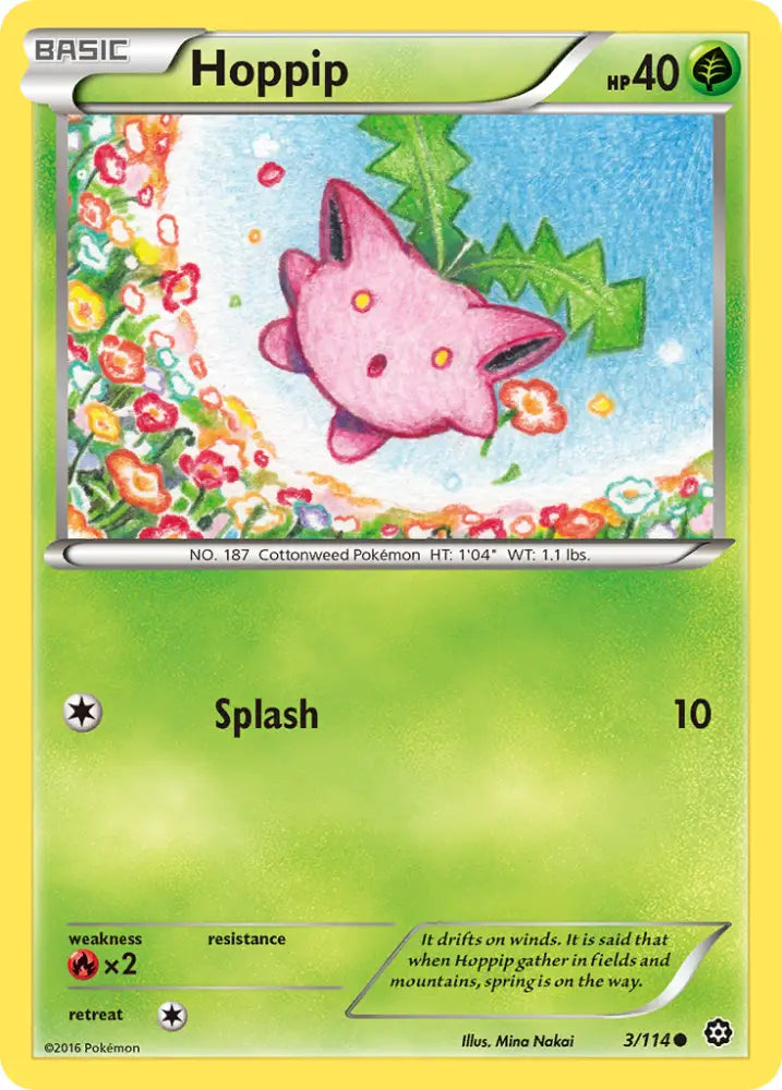 Hoppip (3/114) [XY: Steam Siege] - Pokemon Single