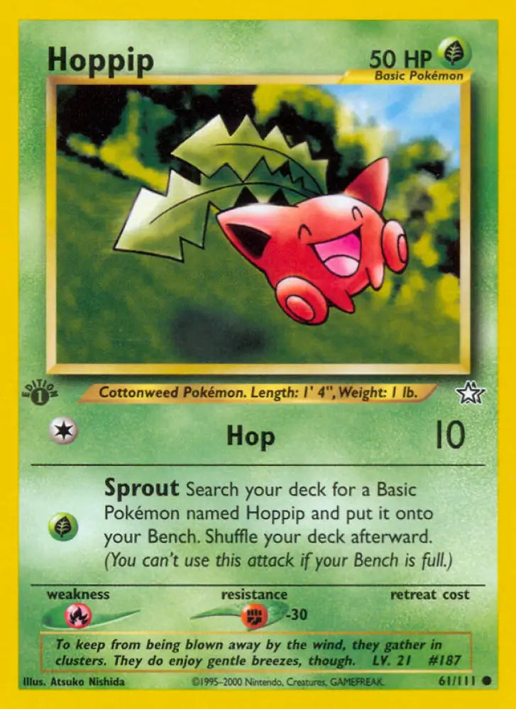 Hoppip (61/111) [Neo Genesis 1st Edition] - Pokemon Single