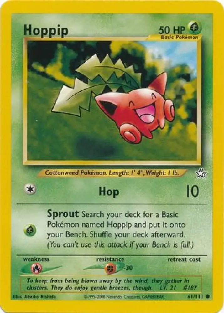 Hoppip (61/111) [Neo Genesis Unlimited] - Pokemon Single