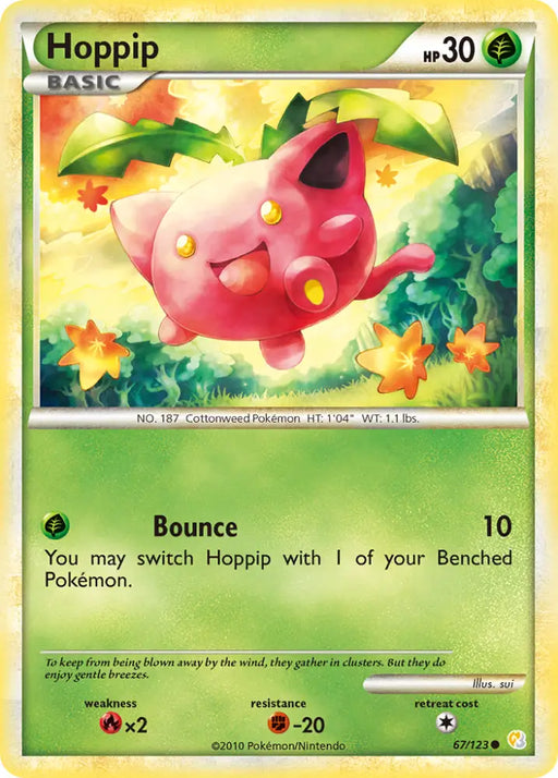 Hoppip (67/123) [HeartGold & SoulSilver: Base Set] - Pokemon Single