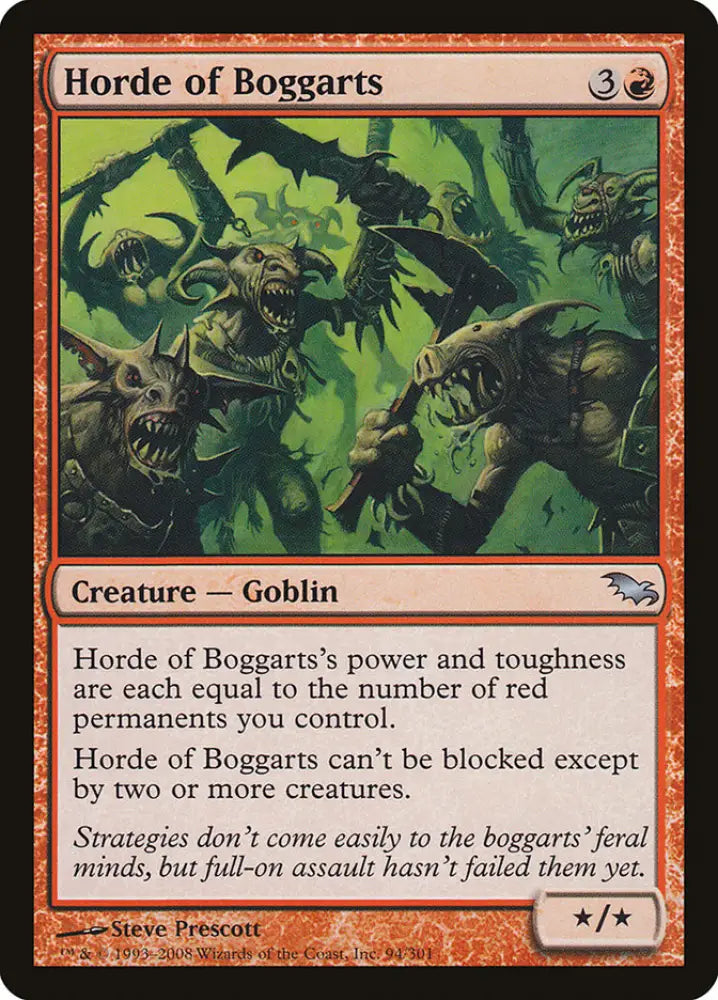 Horde of Boggarts [Shadowmoor] - MTG Single