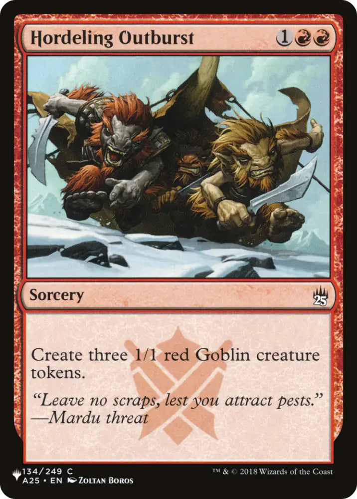 Hordeling Outburst [The List] - MTG Single