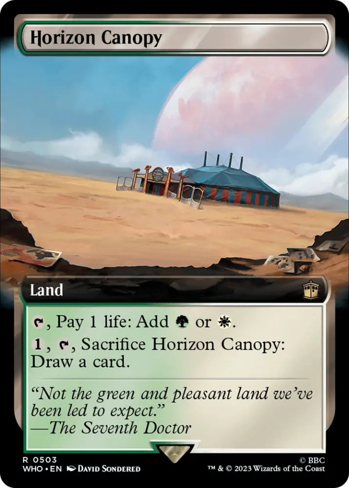 Horizon Canopy (Extended Art) [Doctor Who] - MTG Single