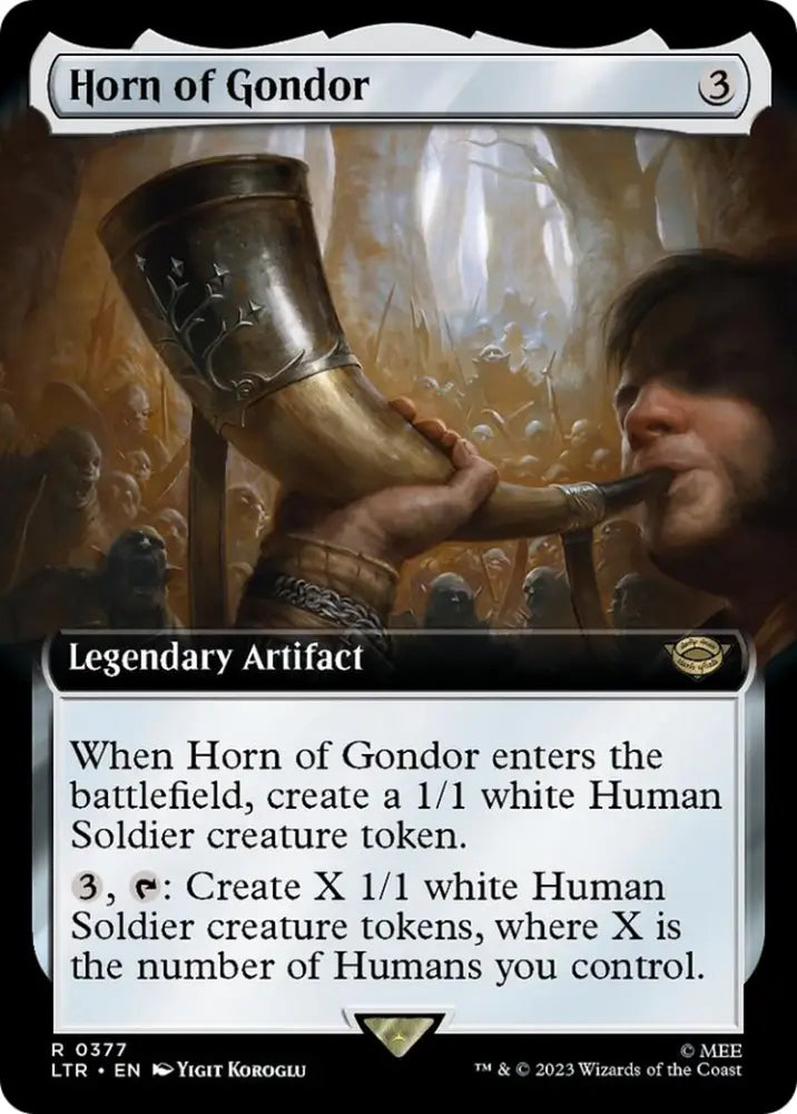 Horn of Gondor (Extended Art) [The Lord of the Rings: Tales of Middle-Earth] - MTG Single
