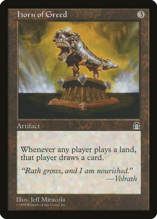 Horn of Greed [Stronghold] - MTG Single