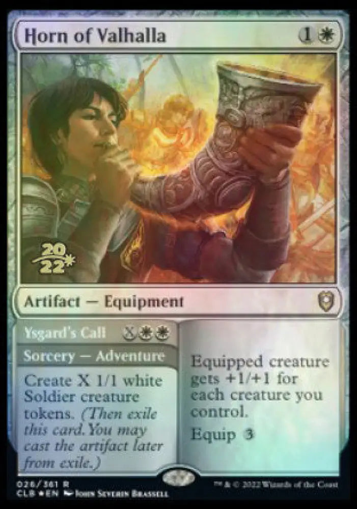 Horn of Valhalla // Ysgard’s Call [Commander Legends: Battle for Baldur’s Gate Prerelease Promos] - MTG Single